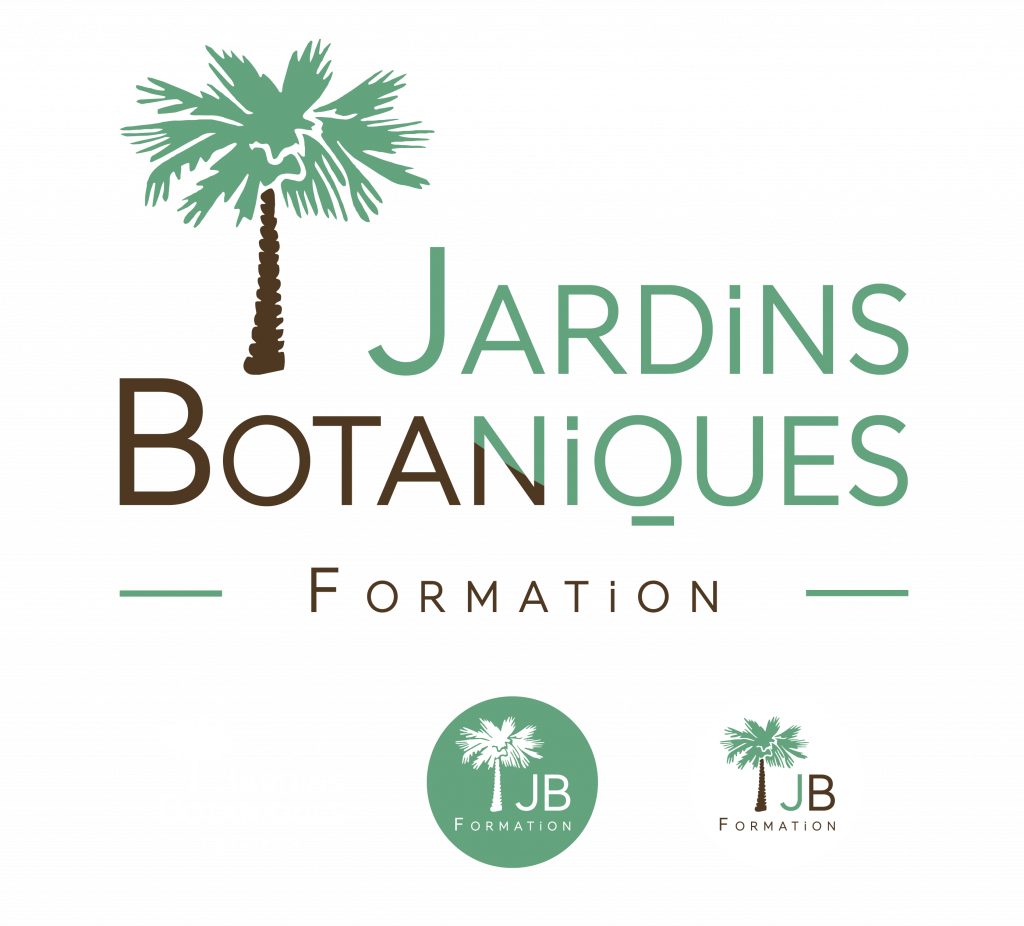 Créer un logo pour la formation en ligne « Jardin Botanique ». Le logo doit s’adapter aux supports print, vidéo, et web.