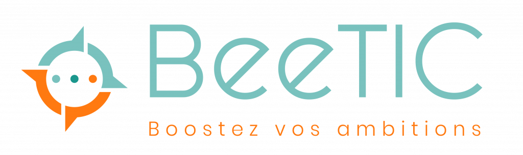 Créer un logo pour son activité professionnel « BeeTIC». Celui-ci doit être simple et rappelé le sérieux de la société sans trop être rigide.